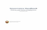 Governance Handbook: Policies and Terms of Reference ...