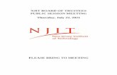 NJIT BOARD OF TRUSTEES PUBLIC SESSION MEETING Thursday ...