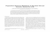 Population Balance Modeling of Aerated Stirred Vessels ...