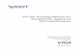 On-Job-Training Manual for Standard Pre-Approved Job ...