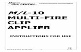 M/L-10 MULTI-FIRE CLIP APPLIER