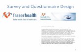 Survey and Questionnaire Design