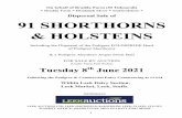 Dispersal Sale of 91 SHORTHORNS & HOLSTEINS