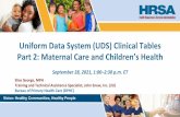2021 UDS Clinical Tables Part 2: Maternal Care and ...