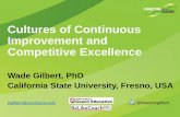 Cultures of Continuous Improvement and Competitive Excellence