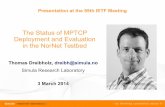 The Status of MPTCP Deployment and Evaluation in the ...