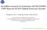 An Effort toward of F16 SSMIS UPP Data in NCEP Global ...
