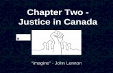 Chapter Two - Justice in Canada