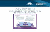 AIA COVID-19 COMMUNICATIONS & INFORMATION