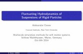 Fluctuating Hydrodynamics of Suspensions of Rigid Particles