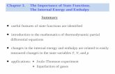 Chapter 3. The Importance of State Functions. The Internal ...
