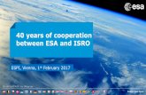40 years of cooperation between ESA and ISRO