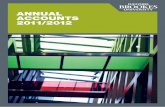 ANNUAL ACCOUNTS 2011/2012 - Brookes