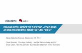DRIVING INTELLIGENCE TO THE EDGE – FEATURING AN END-TO …