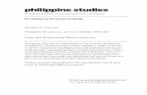 On Tagalog as Dominant Language