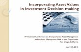 Incorporating Asset Values in Investment Decision-making