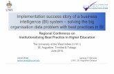 Implementation success story of a business intelligence ...