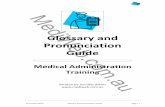 Glossary and Pronunciation Guide - Mediweb