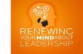 Renewing Your Mind About Leadership