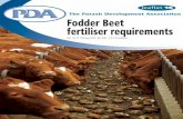The Potash Development Association Fodder Beet fertiliser ...