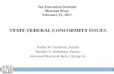 STATE FEDERAL CONFORMITY ISSUES