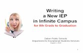 Writing a New IEP in Infinite Campus - Weebly