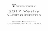 2017 Vestry Candidates - Transfiguration