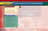 LESSONLESSON 3 India, Pakistan, and AfghanistanIndia ...