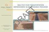 2021 FIVE-YEAR TRANSPORTATION IMPROVEMENT & …