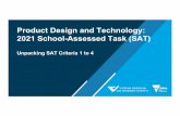 VCE Product Design and Technology School-assessed Task (SAT)