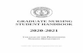 2020 21 Graduate Student Handbook - Marian University