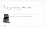 TIGTA Writing and Style Guide 2016 3-1-16