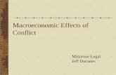 Macroeconomic Effects of Conflict