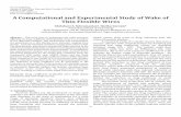 A Computational and Experimental Study of Wake of Thin ...