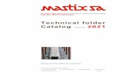 Technical folder Catalog 2021 - mastix.ch