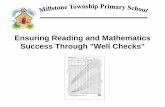 Ensuring Reading and Mathematics Success Through 'Well Checks'