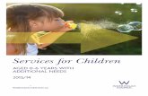 Services for Children aged 0-6 with additional needs 201310