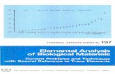 Elemental Analysis of Biological Materials
