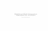 Multilevel Multi-Integration Algorithm for Acoustics
