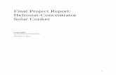 Final Project Report: Heliostat-Concentrator Solar Cooker