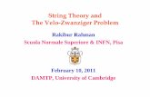 String Theory and The Velo-Zwanziger Problem