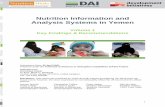 Nutrition Information and Analysis Systems in Yemen