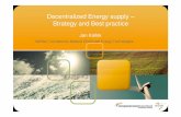 Decentralized Energy supply â€“ Strategy and Best practice