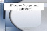Effective Groups and Teamwork