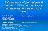 Lithofacies and petrophysical properties of Mesaverde tight