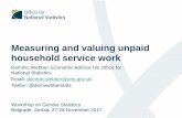Measuring and valuing unpaid household service work