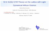 N=1 SU(2) SYM Theory on the Lattice with Light Dynamical ...