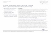 Gene expression profiling using Ion semiconductor sequencing