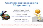 Creating and processing 3D geometry - Evasion