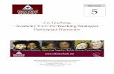 Co-Teaching Academy 2 v.1: Co-Teaching - NIUSI Leadscape